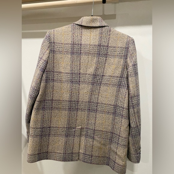 Ba-sh ba&sh bash Blazer Leto Suit Jacket Plaid Wool Tailored $665 - Picture 6 of 9